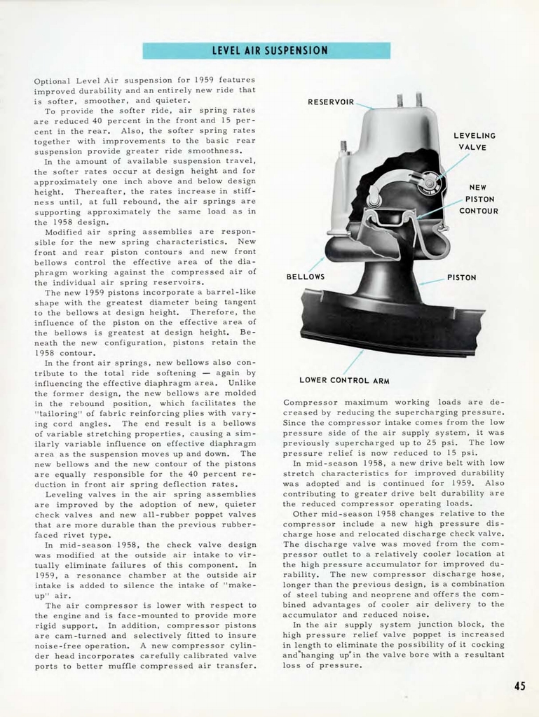 1959 Chevrolet Engineering Features Booklet Page 69